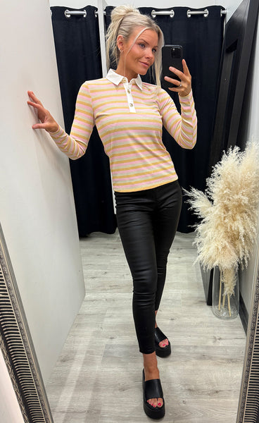 Nugranada ls polo - fuchsia pink