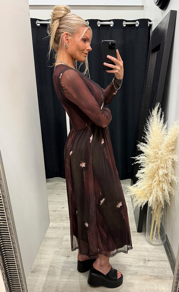 NÜ Cina dress - brown mix