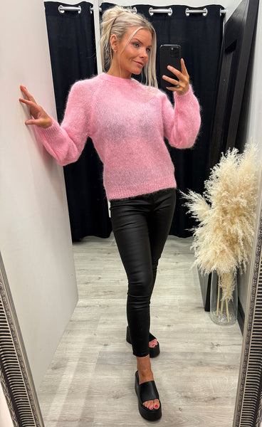 N-Latora mohair knit - baby pink