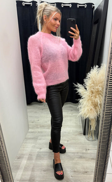 N-Latora mohair knit - baby pink
