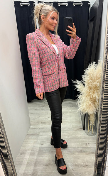 Nulindsey blazer - fuchsia pink