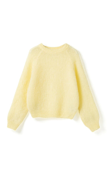 N-Latora mohair knit - light yellow
