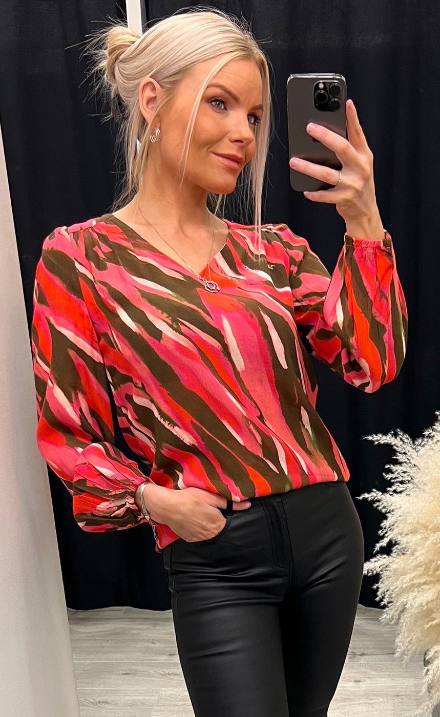 Kaiya blouse - camellia rose