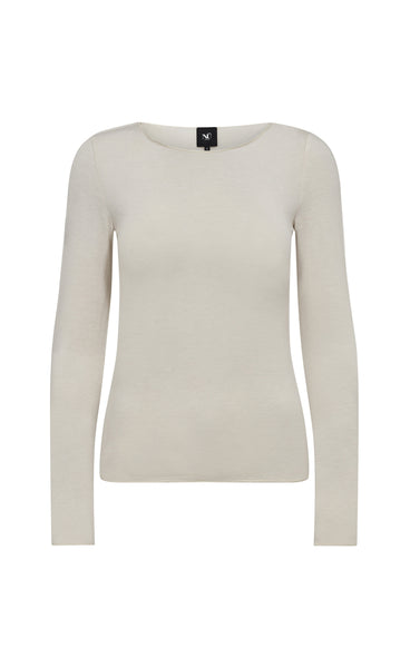 Clay l/s tee - bone