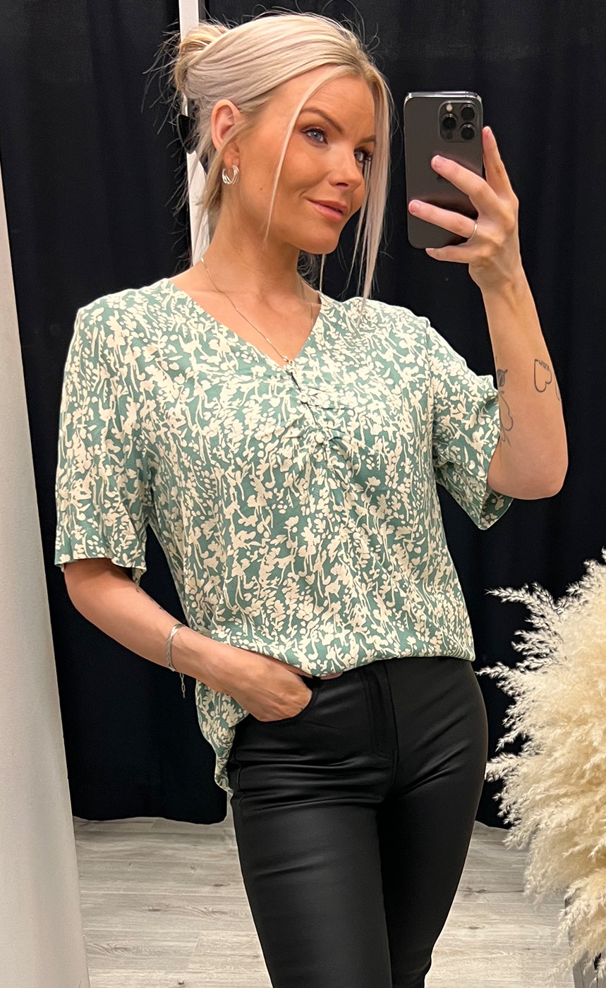 Fanita blouse - malachite mix