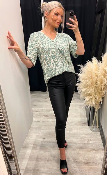 Fanita blouse - malachite mix