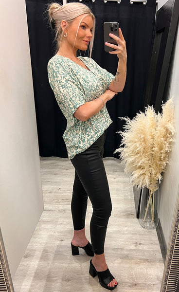 Fanita blouse - malachite mix
