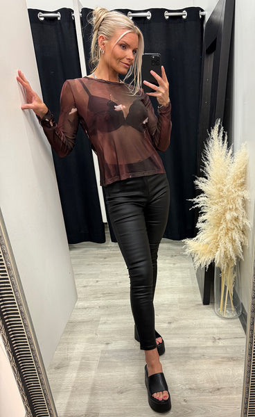 NÜ Cina blouse - brown mix