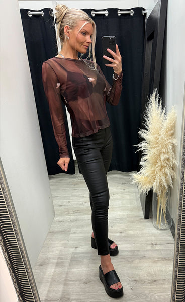 NÜ Cina blouse - brown mix