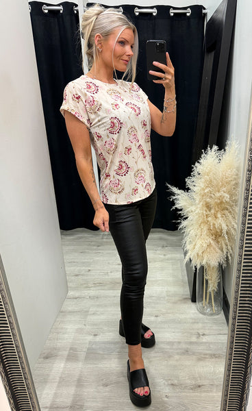 Seen tee 1 - orchid floral