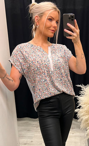 Vow blouse - grey mix