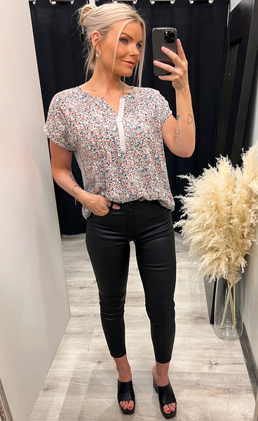 Vow blouse - grey mix