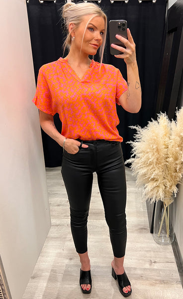 Nemma blouse - orange mix