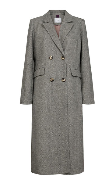 Nuraven coat - medium grey melange