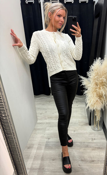 Vivian cardigan 1 - whisper white