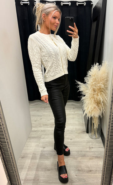 Vivian cardigan 1 - whisper white