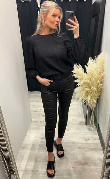 Heba blouse - black
