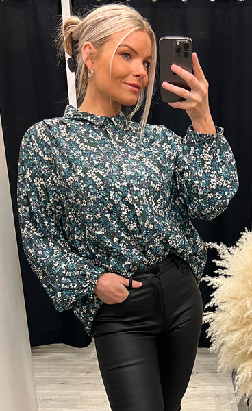 Isa shirt - marina flowers