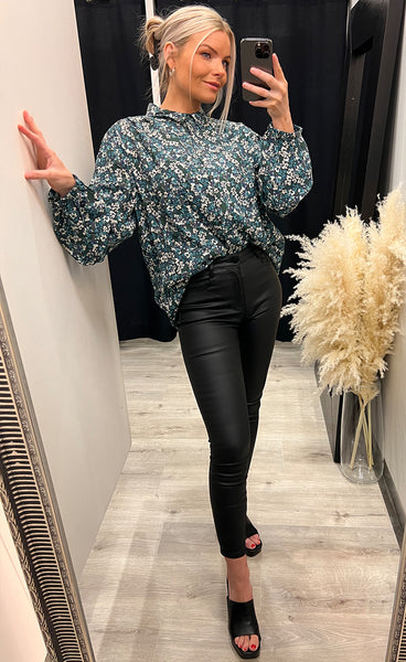 Isa shirt - marina flowers