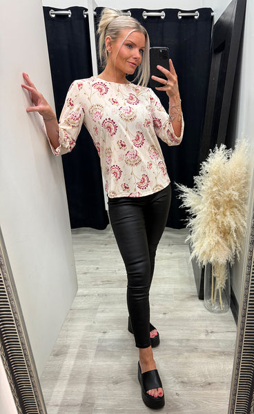 Seen tee 8 - orchid floral