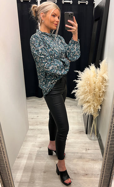 Isa shirt - marina flowers