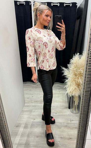 Seen tee 8 - orchid floral