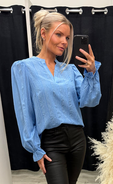 Valma blouse 1 - della robbia blue