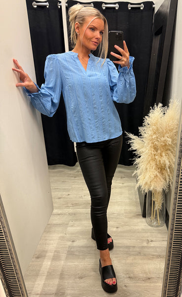 Valma blouse 1 - della robbia blue