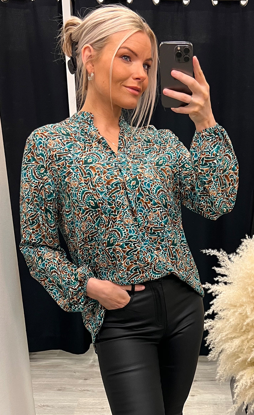 Minoa blouse - safir mix