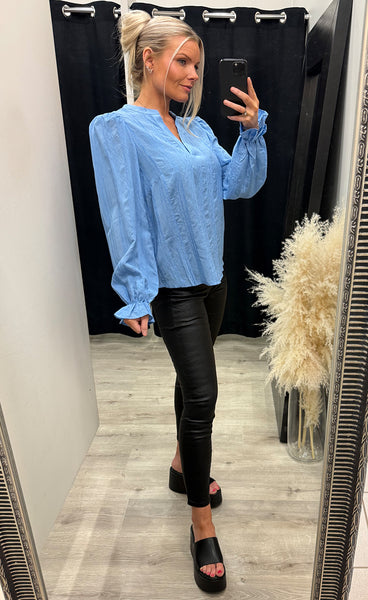 Valma blouse 1 - della robbia blue