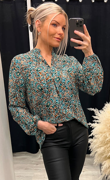 Minoa blouse - safir mix