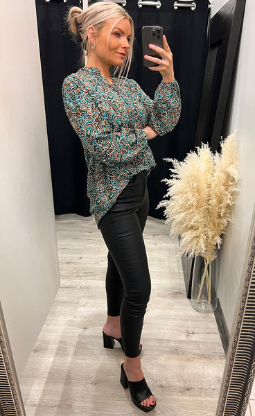Minoa blouse - safir mix