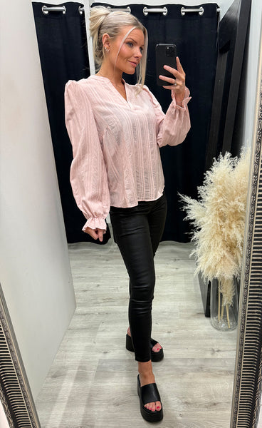 Valma blouse 1 - rose smoke