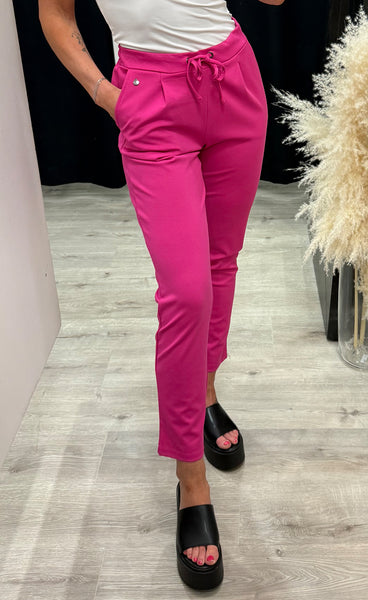 FRANSA stretch pants - very berry