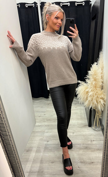Isabella pullover 5 - moon rock melange