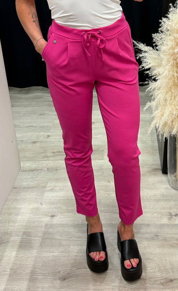FRANSA stretch pants - very berry