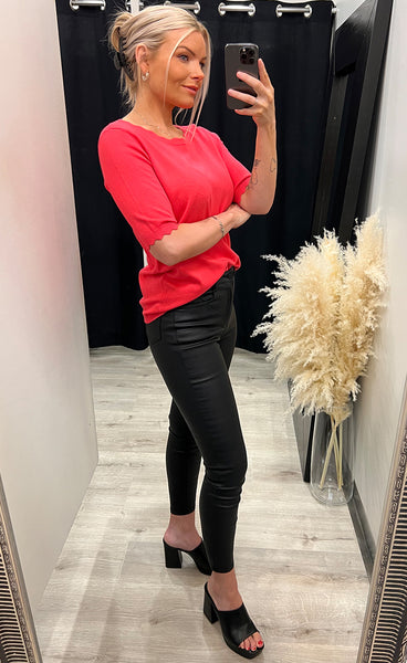 Blume pullover 12 - geranium