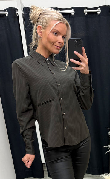 NÜMPH Nusonya shirt - black coffee