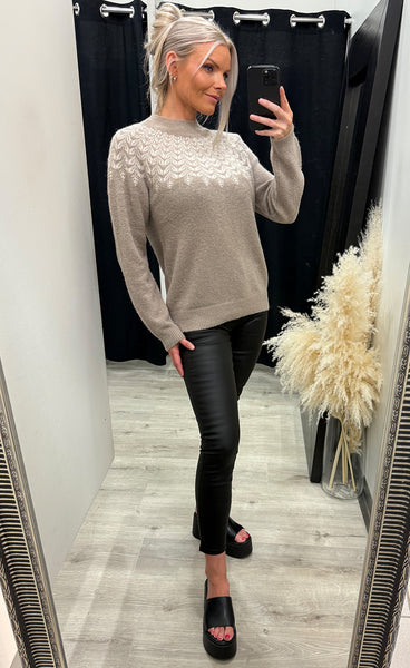 Isabella pullover 5 - moon rock melange