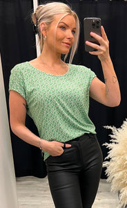 Dottie tee - green mix