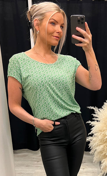 Dottie tee - green mix