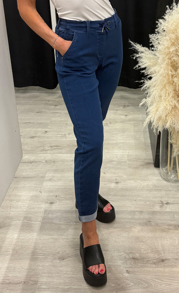 Luxe jogging jeggings 1 - mid blue denim