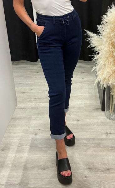 Luxe jogging jeggings 1 - dark blue denim