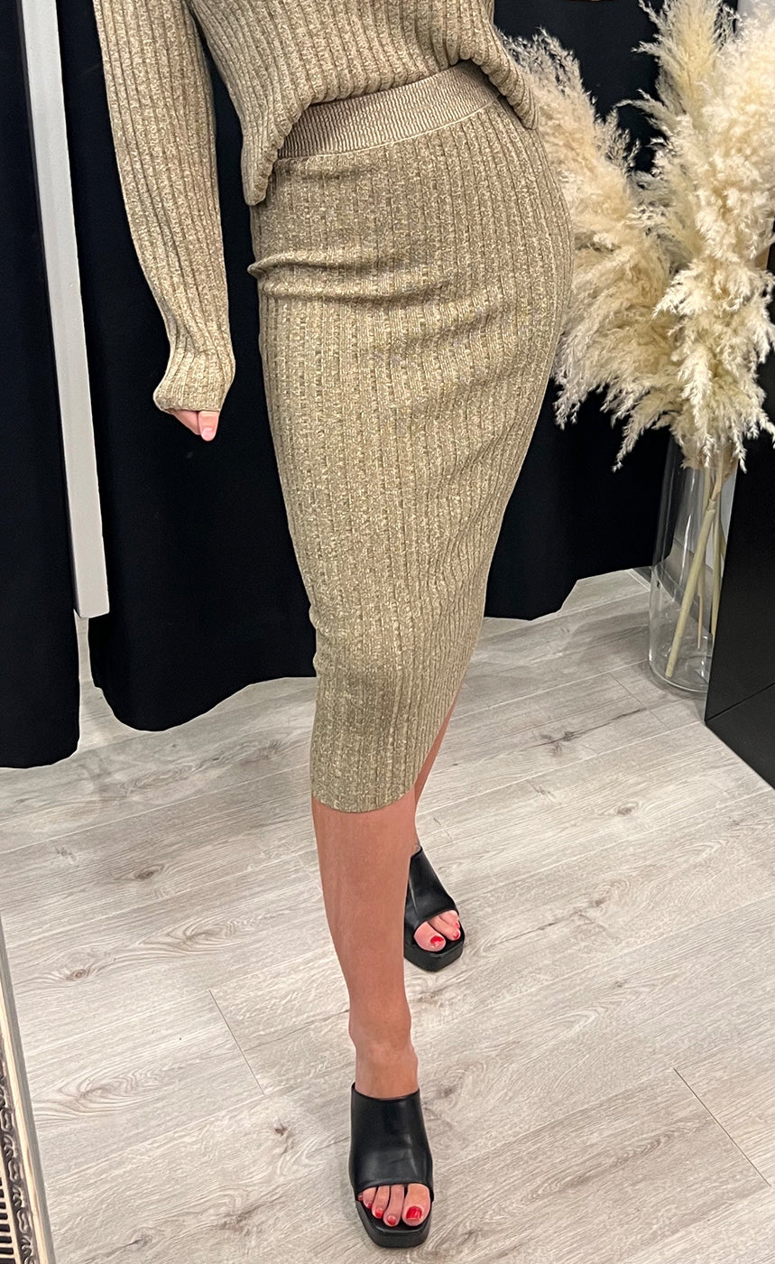 Elleva skirt - capers melange