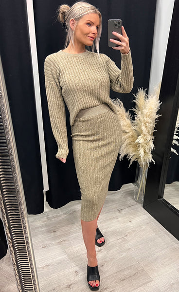 Elleva skirt - capers melange