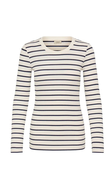 Hizamond stripe tee 33 - navy stripe