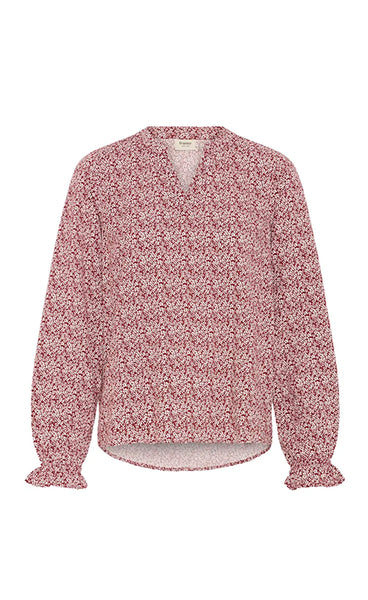 Flowy blouse 3 - tiny petal syrah