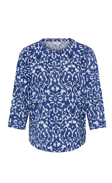 Seen tee 8 - boho bloom navy green