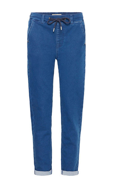 Luxe jogging jeggings 1 - mid blue denim