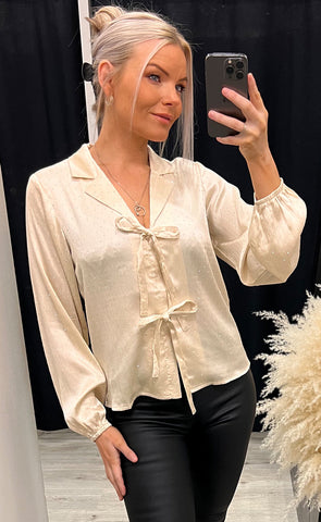 Vabby blouse - champagne/stones